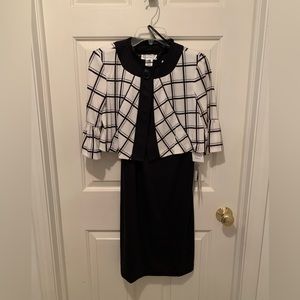 2 pc black dress and jacket set NWT